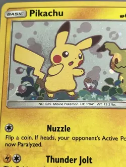 Pokemon 2019 Pikachu SM162 Sun & Moon Black Star Promo Holo Card TCG - Image 2