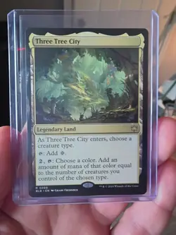 Magic the Gathering Three Tree City Bloomburrow Legendary Land 0260 Regular Card - Image 1