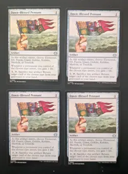 MTG 4 x Lorwyn Eclipsed Uncommon DAWN-BLESSED PENNANT NM - Image 1