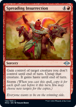 SPREADING INSURRECTION X 4 N/M MODERN HORIZONS 2 MAGIC THE GATHERING - Image 1