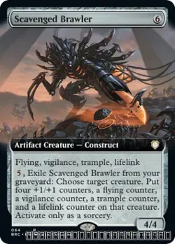 Scavenged Brawler (Extended Art) [BRC - 64] - NM [Normal] TCG MTG - Image 1