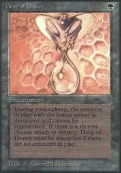 1 x Drop of Honey - Arabian Nights - Heavy Play - MTG - Image 1