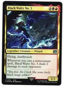 Black Waltz No. 3 Foil 214 U FINAL FANTASY MTG - Image 1