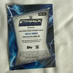 2026 Topps Chrome WWE AUTOGRAPH AUTO ON CARD Talla Tonga REFRACTOR - Image 2