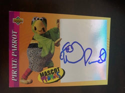 THE PIRATE PARROT PITTSBURGH PIRATES 1993 UPPER DECK MASCOT SIGNED CARD - Image 1