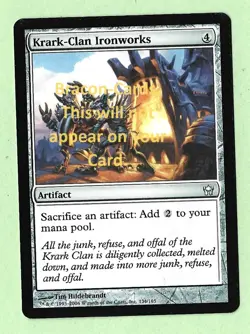 (155) CCG MTG "Fifth Dawn" Card UNCOMMON Krark-Clan Ironworks 134/165 - Image 1