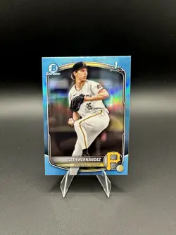 2025 Bowman Draft Chrome Seth HernandezSKY BLUE REFRACTOR 1st Bowman #BDC-25 - Image 1
