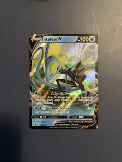 Pokemon TCG Inteleon v Full Art Ultra Rare Holo Card Rebel Clash Series - Image 1