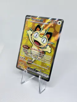 Meowth EX Full Art Holo - Pokemon Card 107/088 English 2026 Perfect Order - Image 3