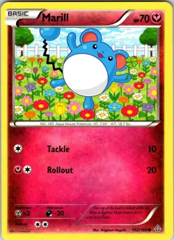Marill 102/160 XY - Primal Clash Pokemon NM Normal - Image 1