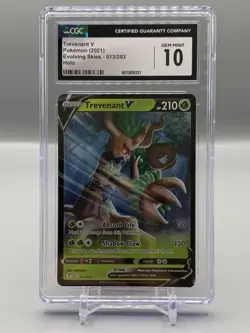 Trevenant V 013/203 Evolving Skies Ultra Rare Holo Pokemon CGC 10 Gem Mint - Image 1