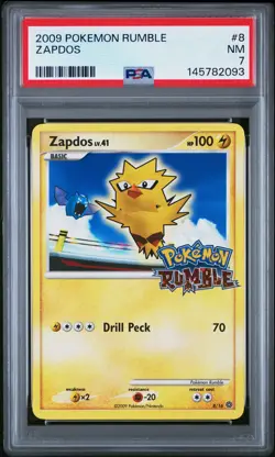 2009 POKEMON RUMBLE #8 ZAPDOS PSA 7 - Image 1