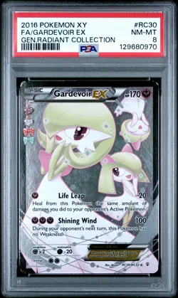 2016 POKEMON XY GENERATIONS RADIANT COLL #RC30 FULL ART/GARDEVOIR EX PSA 8 - Image 1
