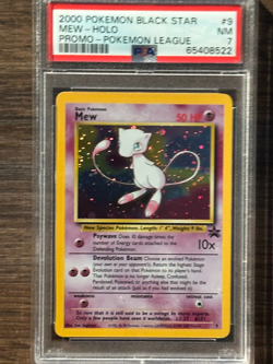 2000 Pokemon Black Star Mew Pokemon League Promo PSA 7 PSA # 65408522 WITH SWIRL - Image 1
