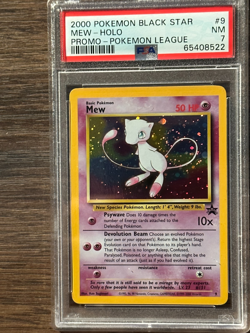 2000 Pokemon Black Star Mew Pokemon League Promo PSA 7 PSA # 65408522 WITH SWIRL - Image 2