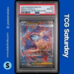 2025 POKEMON MEGA EVOLUTION #181/132 LATIAS EX SPECIAL ILLUSTRATION RARE PSA 10 - Image 1