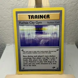 Fuchsia City Gym 114/132 Gym Challenger Trainer Pokemon TCG - Image 1