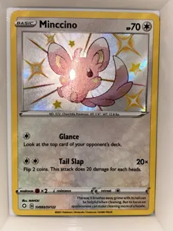 Minccino SV093/SV122 Shining Fates: Shiny Vault Shiny Rare Pokemon TCG NM - Image 2