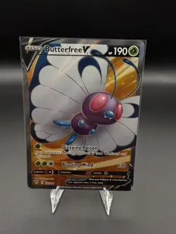 Butterfree V (Full Art) Holo Ultra Rare SWSH03: Darkness Ablaze 177/189 NM - Image 1