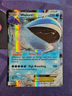 Pokemon Wailord EX 38/160 Sharpedo EX 91/160 XY Primal Clash 2-Card Lot English - Image 1