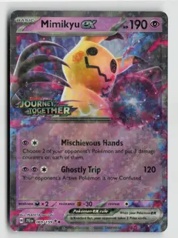 Pokemon - Mimikyu ex (Journey Together Stamped) 069/159 - Double Rare - NM - Image 1