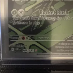 Pokemon TCG Team Rockets Spidops 187/182 Mint Condition - Image 2