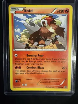 Entei 14/98 XY Ancient Origins 2015 Rare Pokemon Card - Image 1