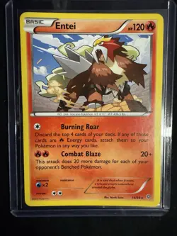 Entei 14/98 XY Ancient Origins 2015 Rare Pokemon Card - Image 2