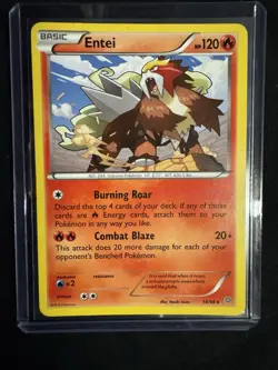 Entei 14/98 XY Ancient Origins 2015 Rare Pokemon Card - Image 3