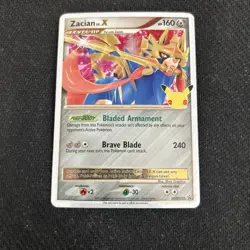 Zacian LV. X SWSH135 Celebrations Promo Pokemon TCG Holo 25th Anniversary - Image 1