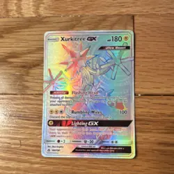 Pokemon Xurkitree GX Ultra Beast Full Art Secret Rare Holo SM-Ultra Prism 160/1… - Image 1