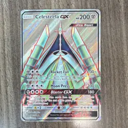 Pokemon Celesteela GX Ultra Beast Full Art Ultra Rare Holo 144/156 200 HP - Image 1