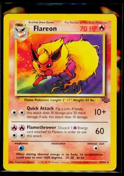 Pokemon TCG - Jungle - Unlimited - Flareon 19/64 HP - Image 1