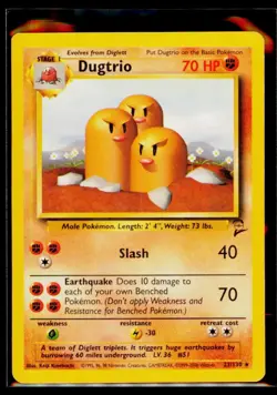 Pokemon TCG - Base Set 2 - Dugtrio - 23/130 MP - Image 1