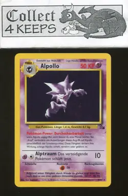 Pokemon TCG Unlimited Fossil Alpollo 6/62 Haunter (German Holo Rare Nrmt) - Image 1