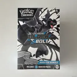 Pokemon Scarlet & Violet Black Bolt Booster Bundle Box Zekrom 6 Packs English - Image 1