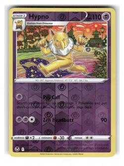 Hypno 061/195 Uncommon Silver Tempest Pokemon Reverse Holo Near Mint - Image 1