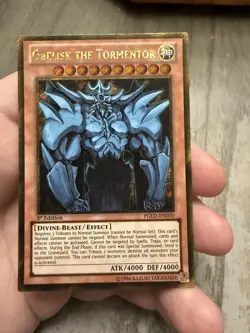 Yugioh Obelisk the Tormentor PGLD-EN030 Premium Gold 1st Edition - Image 1