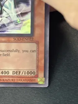 Mobius the Frost Monarch SOD-EN022 Super Rare 1st Edition Yugioh - Image 3