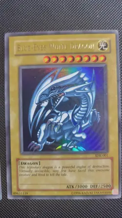Yugioh Dark Magician SYK-006 Blue Eyes White Dragon SDK-001 Unlimited Holo Set - Image 3