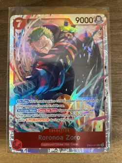 One Piece Roronoa Zoro EB04-007 SR ENGLISH OP15 - Image 1