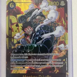 One Piece MONKEY.D.LUFFY Gear 4 sec Alt Art OP10-118 Parallel English Luffy NM - Image 2