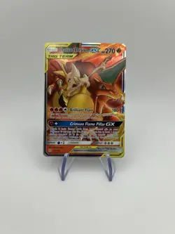 Charizard & Braixen GX 22/236 Cosmic Eclipse Ultra Rare Holo Pokemon Card NM - Image 1