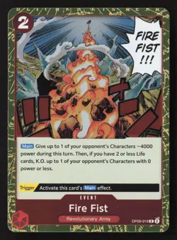 Fire Fist R OP05-OP05-019 NM - One Piece TCG - Image 1