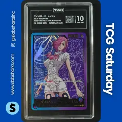 2025 ONE PIECE E.B. 25TH COL. JP #OP06-042 VINSMOKE REIJU ALT ART LEADER TAG 10 - Image 1