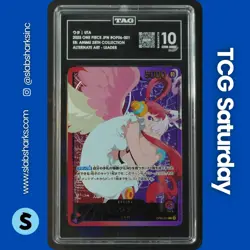 2025 ONE PIECE ANIME 25TH COLLECTION JP #OP06-001 UTA ALT ART LEADER TAG 10 - Image 1