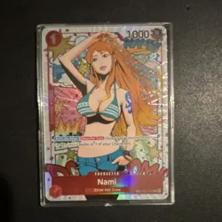 Bandai One Piece CCG Nami ST01-007 Treasure Rare Holo Wings of the Captain - Image 3