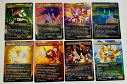 MTG: Magic the Gathering Secret Lair x Sonic Hedgehog: Friends and Foes Set of 8 - Image 1