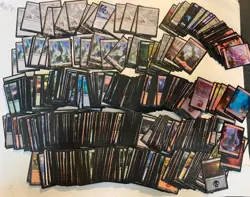 HUGE MTG LOT. basic lands. 600+ includes foils . Magic the gathering! - Image 1