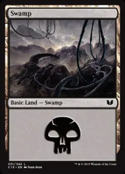 1x Swamp (331) MTG Commander 2015 NM Magic Regular - Image 1